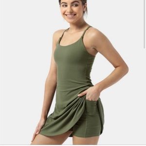 Halara NWT moss green every day dress